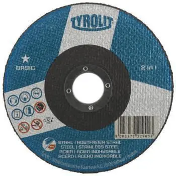 Mega-Angebot Trennscheibe BASIC D125x2,5mm ger.2in1 Bohr.22,23mm TYROLIT
