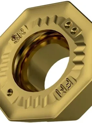 Abverkauf Fräswendeschneidplatte ISO ODKT 0505ADSR-FM:M8330 D.5,5mm PVD beschichtet Gold