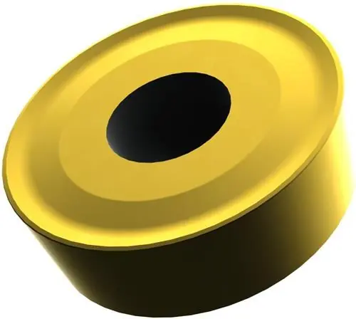 Kostenloser Rückversand Drehwendeschneidplatte ISO RCMX 3209MOS-361:6640 D.9,5mm MT-CVD beschichtet Gold