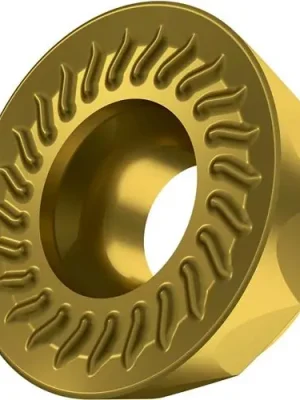 Abverkauf Fräswendeschneidplatte ISO RCMT 1204MOSN-M:M6330 D.4,4mm PVD beschichtet Gold