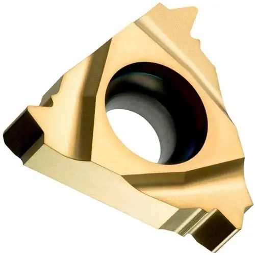 Gewindedreh-Wendeschneidplatte ISO TN 16ER160W:T8030 Innenkreis-D. 9,525mm PVD Highlight