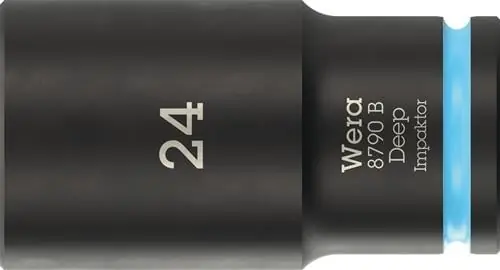 Steckschlüsseleinsatz 8790 B Impaktor Deep 3/8 Zoll 24mm L.63mm WERA Direkt Vom Hersteller
