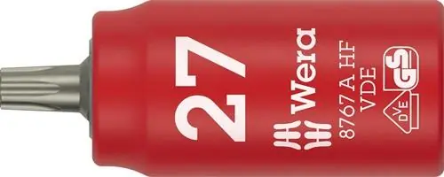 Steckschlüsseleinsatz 8767 A VDE HF 1/4 Zoll TX 27 L.36mm WERA Top-Preis