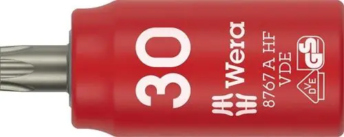 Bestseller Steckschlüsseleinsatz 8767 A VDE HF 1/4 Zoll TX 30 L.36mm WERA