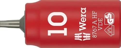 Steckschlüsseleinsatz 8767 A VDE HF 1/4 Zoll TX 10 L.36mm WERA Saisonangebot