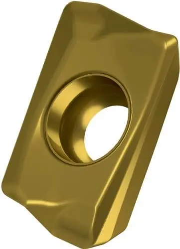 Preiswert Fräswendeschneidplatte ISO ADMX 070204SR-F:M6330 D.2,2mm PVD beschichtet Gold
