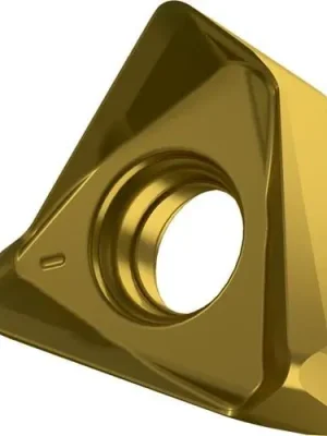 Zertifiziert Fräswendeschneidplatte ISO TNGX 160608SR-F:M6330 D.4,4mm PVD beschichtet Gold