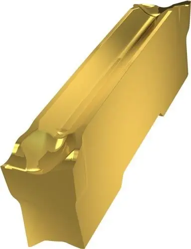 Wendeschneidplatte ISO GL4-D400G02R12-PM:G8330 Breite 4mm PVD beschichtet Gold Echt