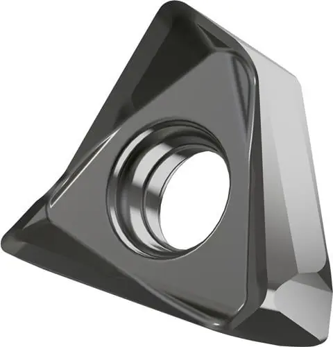 Preis Gesenkt Fräswendeschneidplatte ISO TNGX 160608FR-FA:M0315 D.4,4mm PVD beschichtet Silber