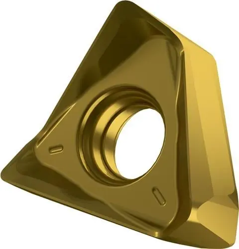 Bestpreis Fräswendeschneidplatte ISO TNGX 160604SR-M:M8330 D.4,4mm PVD beschichtet Gold
