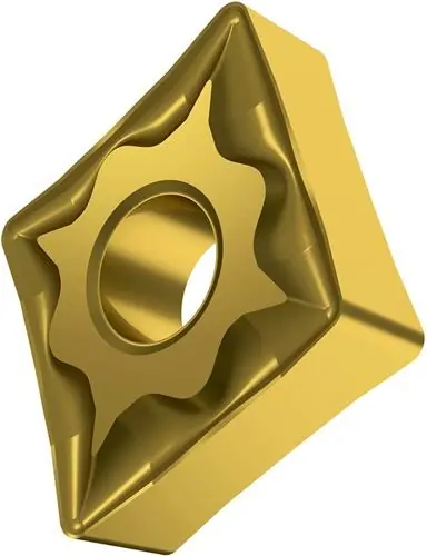 Drehwendeschneidplatte ISO CNMG 120408E-NF:T8315 D.5,16mm PVD beschichtet Gold Gratis Versand