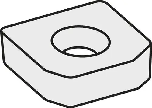 Wendeplatten-Unterlegscheibe ISO LNK 220616:GJ11 Bruttogewicht 26g Farbe Silber Neue Ware