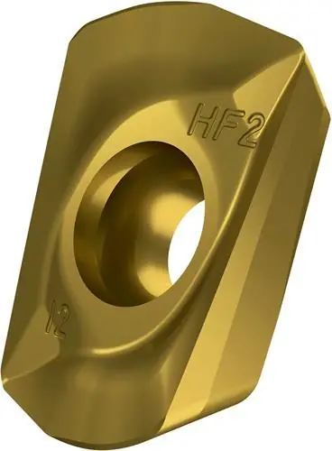 Kostenloser Versand Fräswendeschneidplatte ISO ADEX 160612SR-HF2:M8330 D.4,5mm PVD beschichtet Gold