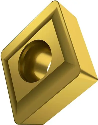 Top-Seller Wendeschneidplatte ISO CCMX 09T308S-TS1:M8330 D.3,5mm PVD beschichtet Farbe Gold