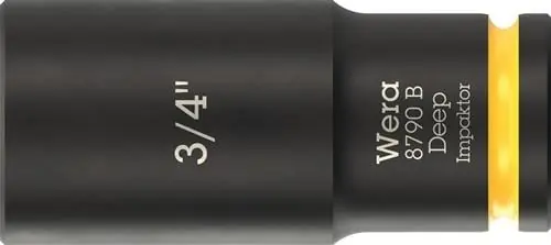 Sichere Zahlung Steckschlüsseleinsatz 8790 B Impaktor Deep 3/8 Zoll 3/4 Zoll L.63mm WERA