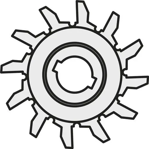 Wendeplatten-Unterlegscheibe ISO DDS 266-02 Bruttogewicht 12,95g PRAMET Zertifiziert