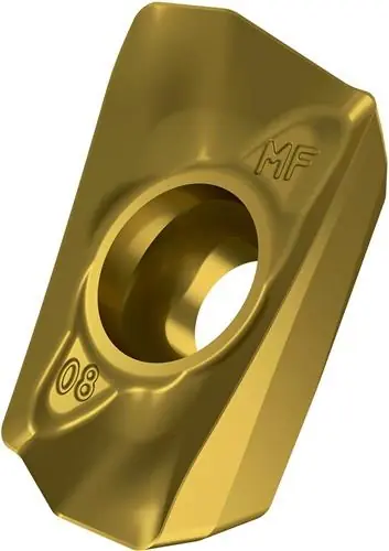 Fräswendeschneidplatte ISO ADMX 160608SR-MF:M8340 D.4,5mm PVD beschichtet Gold Markenprodukt