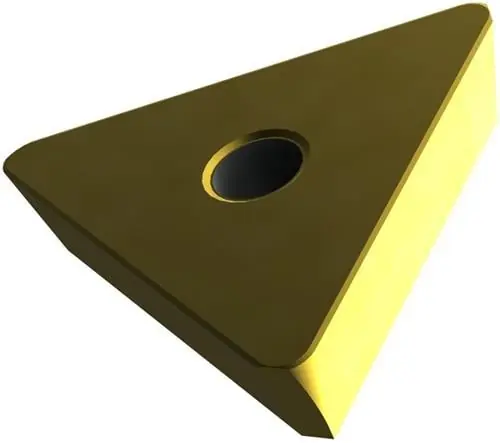 Super-Preis Fräswendeschneidplatte ISO TPKN 2204PDSR:M8340 Tiefe 17mm PVD beschichtet Gold