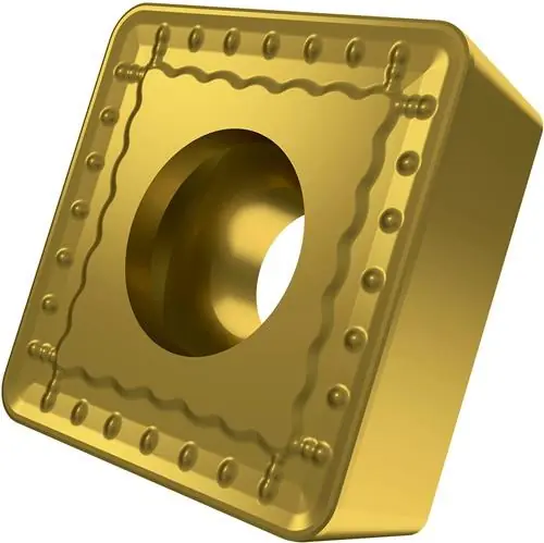 Drehwendeschneidplatte ISO SCMT 380932E-OR:6635 D.8,7mm MT-CVD beschichtet Gold Neuheit