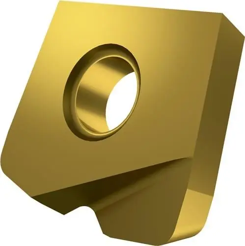 Echt Fräswendeschneidplatte ISO PPHF 080004-CE1:M8330 D.2,5mm PVD beschichtet Gold
