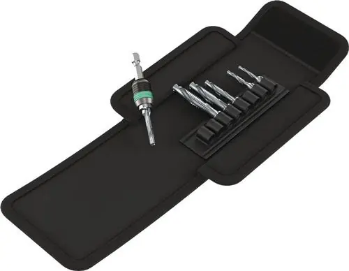 Günstig Kombigewindebohrer-Bit-Satz 847/7 8-tlg.1/4 Zoll Falt-Ta WERA