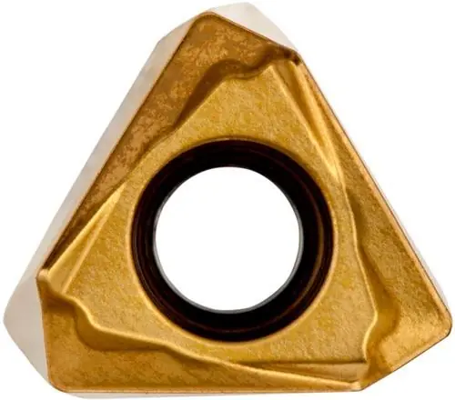 Angebot Fräswendeschneidplatte ISO TNGX 100408SR-F:M6330 D.2,8mm PVD beschichtet Gold