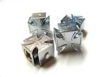 Direktkauf Ventilkappen Iron Cross Chrom