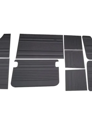 Verkleidungssatz 10 teilig, schwarz, passend von 08/70-79 Kostenloser Versand