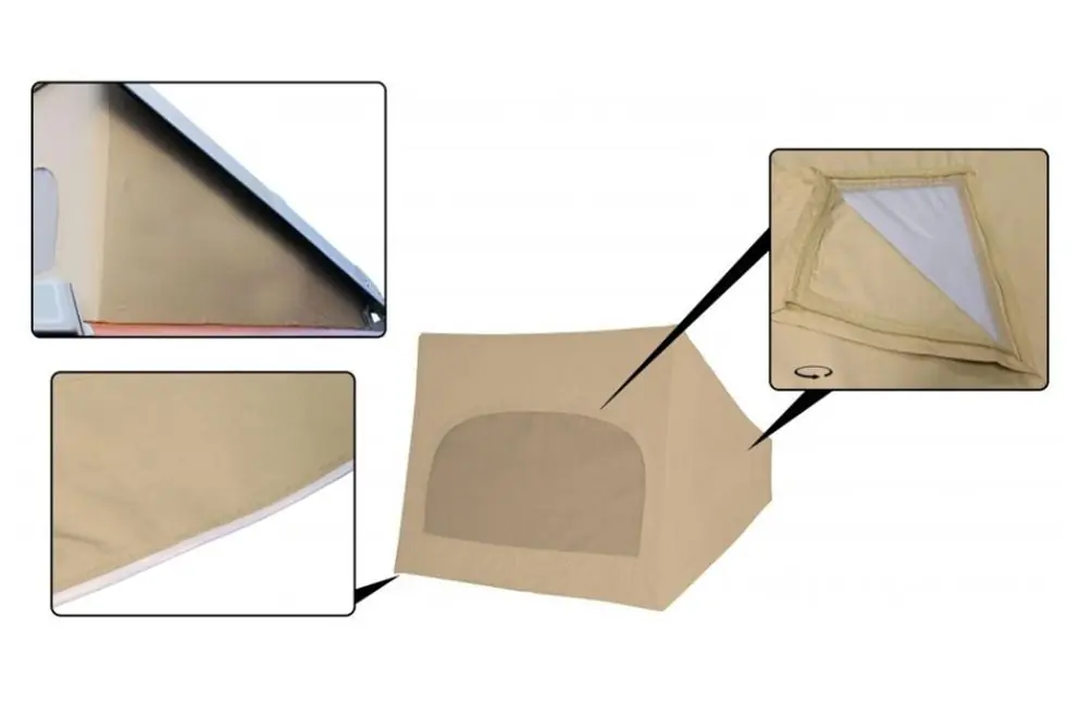 Zelt für Westfalia Hubdach / Klappdach, beige, passend für Modelle ab 08/85 Kostenfreie Lieferung