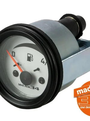Zusatzinstrument, Tankanzeige, weiß, Ø52mm Preis Gesenkt