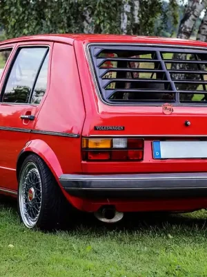 "Katzentreppe" Heckjalousie, für Golf I Echt