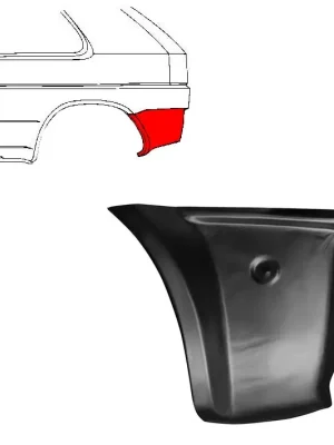 Ausverkauf Anschlussblech Golf II hinten, links