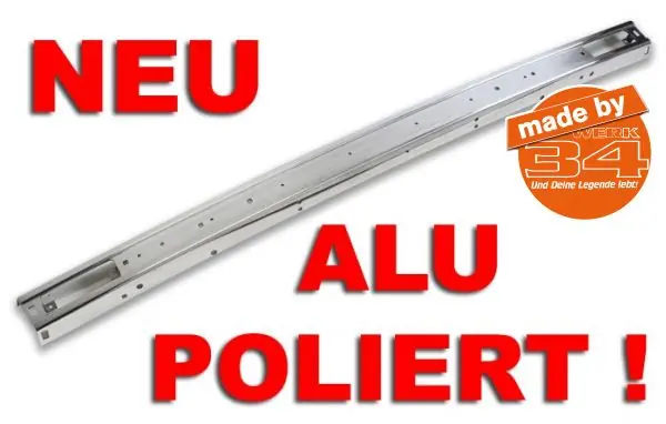 Chrom Stoßstange vorn, aus Alu poliert Golf 1 Sichere Zahlung