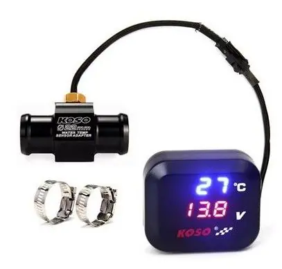 Digitale Wassertemperatur- & Voltanzeige inkl. USB Ladebuchse (18 mm) Billig