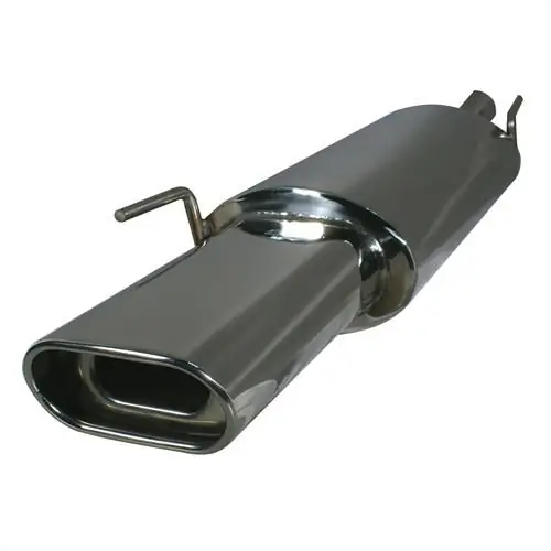Neue Kollektion Edelstahl-Endschalldämpfer VW Polo 6N, 150x75 flach oval, mit ABE
