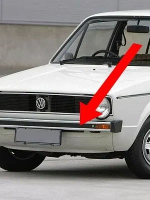 Versand Am Gleichen Tag Satz Zierstreifen, schwarz matt, passend für Metallstoßstange Golf I